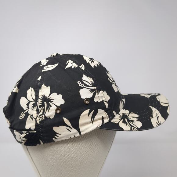Ha Strapback Baseball Cap Multicolor One Size Adjustable Floral Print 6 Panel - Picture 5 of 9